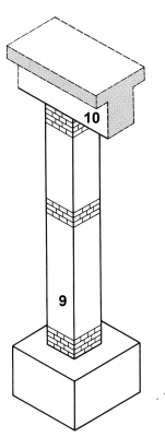 Stütze mit Plattenbalken