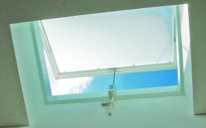 Rauchabzugsanlage im Dach